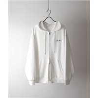 Confirm/コンファーム Confirm ワンポイント刺繍 ビッグシルエット ドレープとろみ ポンチフルジップパーカー フーディー/508352758