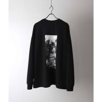 Confirm/コンファーム Confirm ドレープとろみ オーバーサイズ ワンポイント フロントプリント バックプリント ビッグシルエット ダンボールニット プルオーバース/508352759