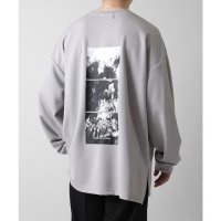 Confirm/コンファーム Confirm ドレープとろみ オーバーサイズ ワンポイント フロントプリント バックプリント ビッグシルエット ダンボールニット プルオーバース/508352759