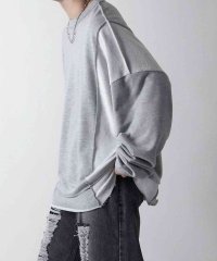 Confirm/コンファーム Confirm ヴィンテージライク リメイク風 切り替え配色 裏毛トレーナー プルオーバースウェット/508352760