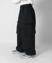 ILL‘S/イルズ ILL'S ビッグポケット 裾ドローコード ワイドシルエット 裏毛スウェットカーゴパンツ/508352764