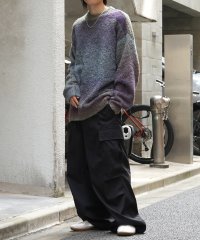 Confirm/コンファーム Confirm レトロライク ビッグシルエット グラデーションブークレ ボリューム プルオーバーニット/508352792