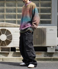 Confirm/コンファーム Confirm レトロライク ビッグシルエット グラデーションブークレ ボリューム プルオーバーニット/508352792