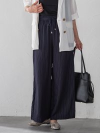 LAUTREAMONT/ロートレアモン LAUTREAMONT 【WEB限定】キュプラTRストライプパンツ/508352926