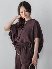LAUTREAMONT/ロートレアモン LAUTREAMONT 【WEB限定】キュプラTRストライプブラウス/508352927
