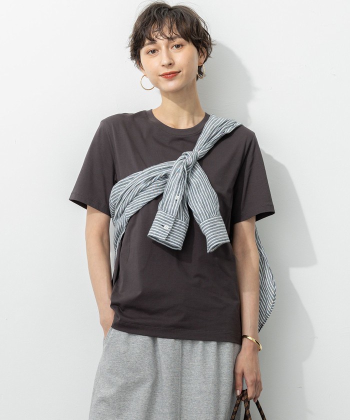 洗える】コンパクトヤーン スムース Tシャツ(508352933) | 23区