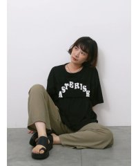 Samansa Mos2 blue/サマンサモスモス ブルー Samansa Mos2 blue ◎【接触冷感】シャーリングドッキングTシャツ/508353039