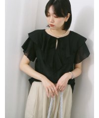 Samansa Mos2 blue/サマンサモスモス ブルー Samansa Mos2 blue ◎フリルブラウス/508353043