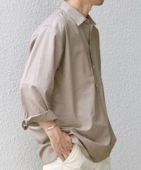 SHIPS any MEN/SHIPS any: コットン/リネン 7分袖 スキッパー プルオーバー シャツ◆◆/508353051