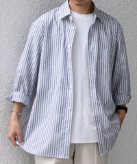 SHIPS any MEN/SHIPS any: コットン/リネン 7分袖 レギュラー シャツ◆◆/508353052