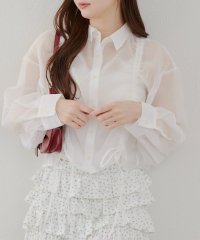 NICE CLAUP/OLIVE des OLIVE OUTLET/【RMAF】ドロストデザインシアーシャツ/508353076