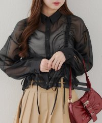 NICE CLAUP/OLIVE des OLIVE OUTLET/【RMAF】ドロストデザインシアーシャツ/508353076