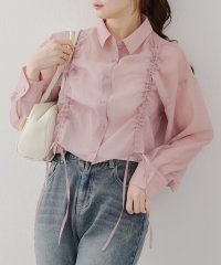 NICE CLAUP/OLIVE des OLIVE OUTLET/【RMAF】ドロストデザインシアーシャツ/508353076