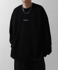 Confirm/コンファーム Confirm ドレープとろみ オーバーサイズ ワンポイント フロントプリント ビッグシルエット ダンボールニットプルオーバースウェット/508353135
