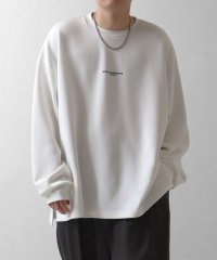 Confirm/コンファーム Confirm ドレープとろみ オーバーサイズ ワンポイント フロントプリント ビッグシルエット ダンボールニットプルオーバースウェット/508353135