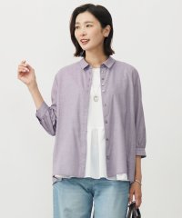 J.PRESS LADIES（LARGE SIZE）/【洗える】ウォッシャブルキュプラツイル シャツ ブラウス/508353740