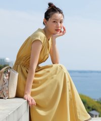 any SiS L/【洗える】フロントボタンギャザー ワンピース/508353745