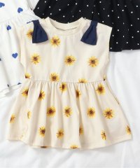 apres les cours/肩リボンペプラムTシャツ_接触冷感/508013474