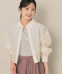 Couture Brooch/クチュール ブローチ Couture Brooch パール調ボタンシアーシャツ/508317981