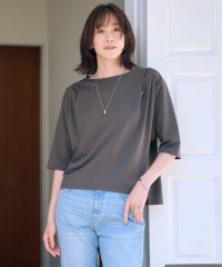 J.PRESS LADIES（LARGE SIZE）/【洗える・抗菌防臭・接触冷感】ドライポンチ ボートネック カットソー/508353892