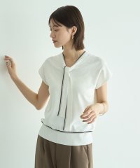 YECCA VECCA/イェッカ ヴェッカ YECCA VECCA UVカット配色ボウタイニット/508354057