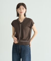 YECCA VECCA/イェッカ ヴェッカ YECCA VECCA UVカット配色ボウタイニット/508354057