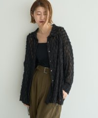 YECCA VECCA/イェッカ ヴェッカ YECCA VECCA サイドリボンシアージャガードシャツ/508354058