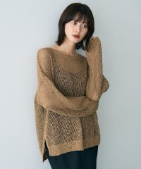YECCA VECCA/イェッカ ヴェッカ YECCA VECCA スラブメッシュルーズニット/508354131