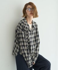 YECCA VECCA/イェッカ ヴェッカ YECCA VECCA チェック柄フリルデザンアシメシャツ/508354142
