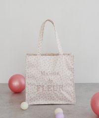Maison de FLEUR/メゾン ド フルール Maison de FLEUR リボンレオパードスクエアトートバッグ/508354145