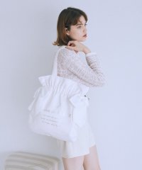 Maison de FLEUR/メゾン ド フルール Maison de FLEUR ダブルリボンギャザートートバッグ/508354151