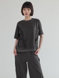 LASUD/ラシュッド LASUD フリルデザインカットソー/508355358