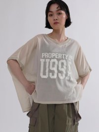LASUD/ラシュッド LASUD シアーコットンVネックカットソー/508355359