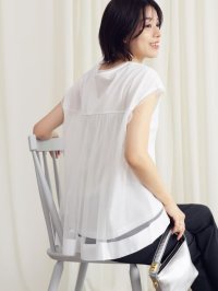FENNEL/フェンネル FENNEL バックチュールフレンチスリーブカットソー/508355377