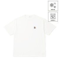 JUNRed/ワンポイントベア刺繍Tシャツ/接触冷感/508343629