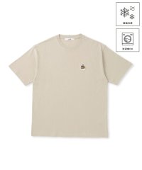 JUNRed/ワンポイントベア刺繍Tシャツ/接触冷感/508343629