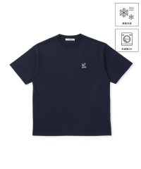 JUNRed/ワンポイントベア刺繍Tシャツ/接触冷感/508343629