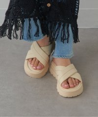 MAGASIN DE MODE Chou Chou/マガジンデモードシュシュ MAGASIN DE MODE Chou Chou フラットソールサンダル KNF127/508345728