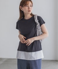 MAC HOUSE/マックハウス Mac－House nAvy 時短 異素材フレンチプルオーバー/508356707