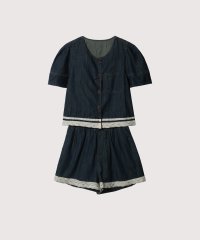 LA POMME petit/ラポミ プチ LA POMME petit Romantic Lace Denim Set Up/508356958