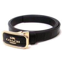 COACH/コーチ COACH コーチ ベルト COACH アウトレット バックル カットトゥサイズ リバーシブル モーガンクロコ柄 レディース ベルト CR913 IMB/508356970