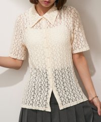 MAISON BREEZE reveur/メゾンブリーズレヴール MAISON BREEZE reveur カットレース衿付き半袖カーディガン DTK/508357002
