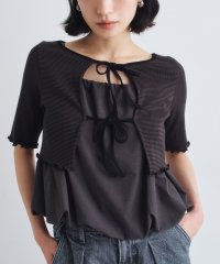  ＣＯＤＥ　Ａ/コードエー CODE A chic border 2way ribbon cardigan/508357019