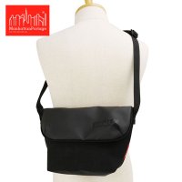 Manhattan Portage/マンハッタンポーテージ Manhattan Portage NYLON MESSENGER BAG（XXS）VEG LEATHER HYDR Black [MP/508357538