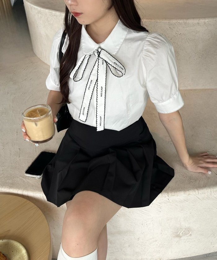 セール】CHANBRAY TAFFETA GATHER BLOUSE(505676643) | エリオ