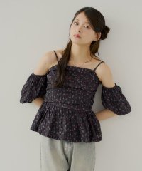 PAL OUTLET/【Chico】袖取り外しフラワーペプラムブラウス/508357798