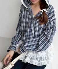 NICE CLAUP/OLIVE des OLIVE OUTLET/【one after another】フードシャツ/508357885