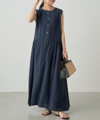 PAL OUTLET/【Loungedress】スキッパーノースリギャザーワンピース/508357908