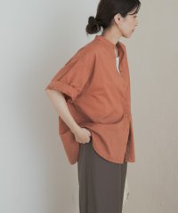 URBAN RESEARCH DOORS/製品染めロールスリーブブラウス/508357932