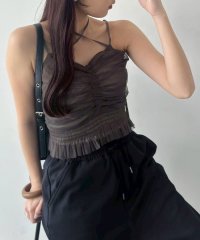 NICE CLAUP/OLIVE des OLIVE OUTLET/【one after another】シャーリングキャミ/508357940